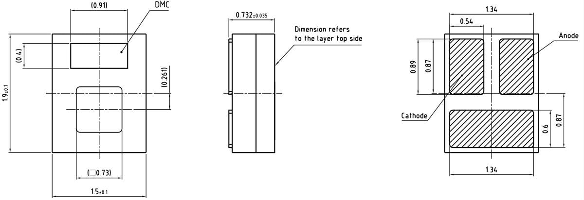 Plan mécanique - ams OSRAM LED CELMM2.TK Boost HM KW OSLON®